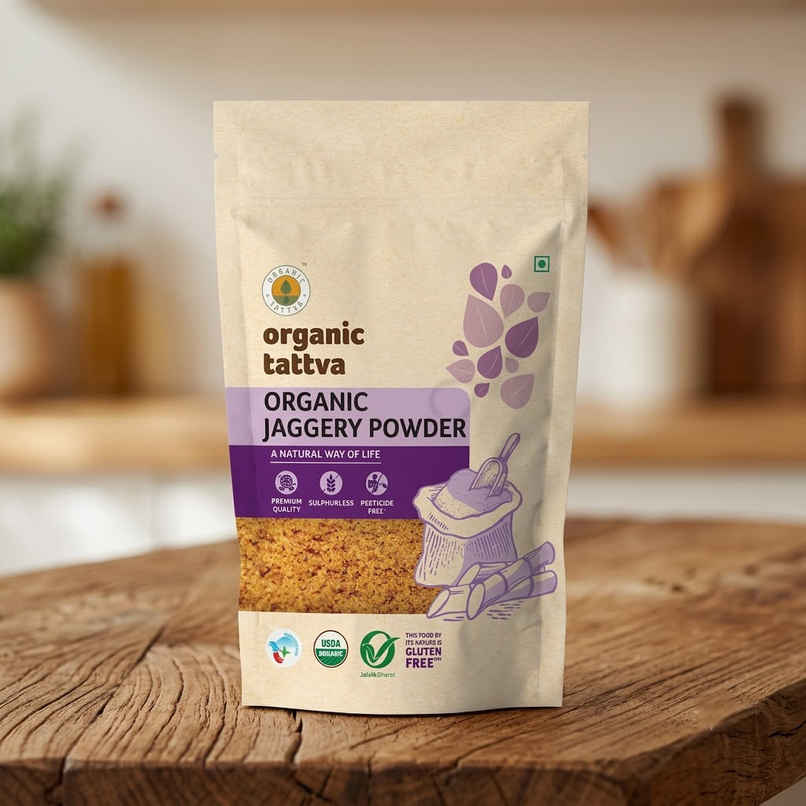 Organic Tattva Jaggery Powder Pouch Organic Tattva Jaggery Powder Pouch