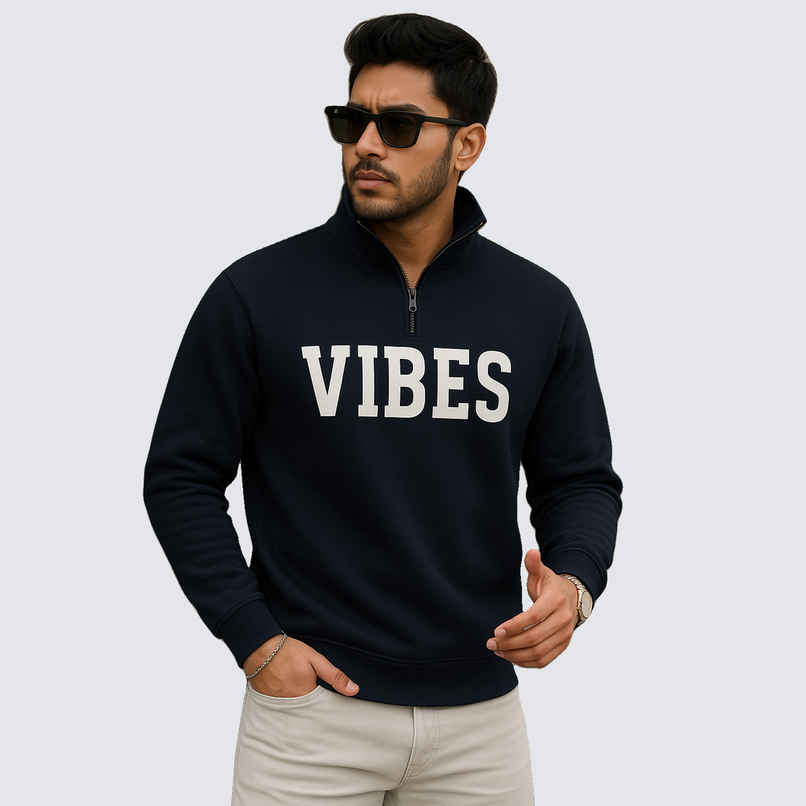 Gcyx Men's Original Half Zipper Sweat Shirt | 75% Cotton and 25% Polyester | Black - L Gcyx Men's Original Half Zipper Sweat Shirt | 75% Cotton and 25% Polyester | Black - L