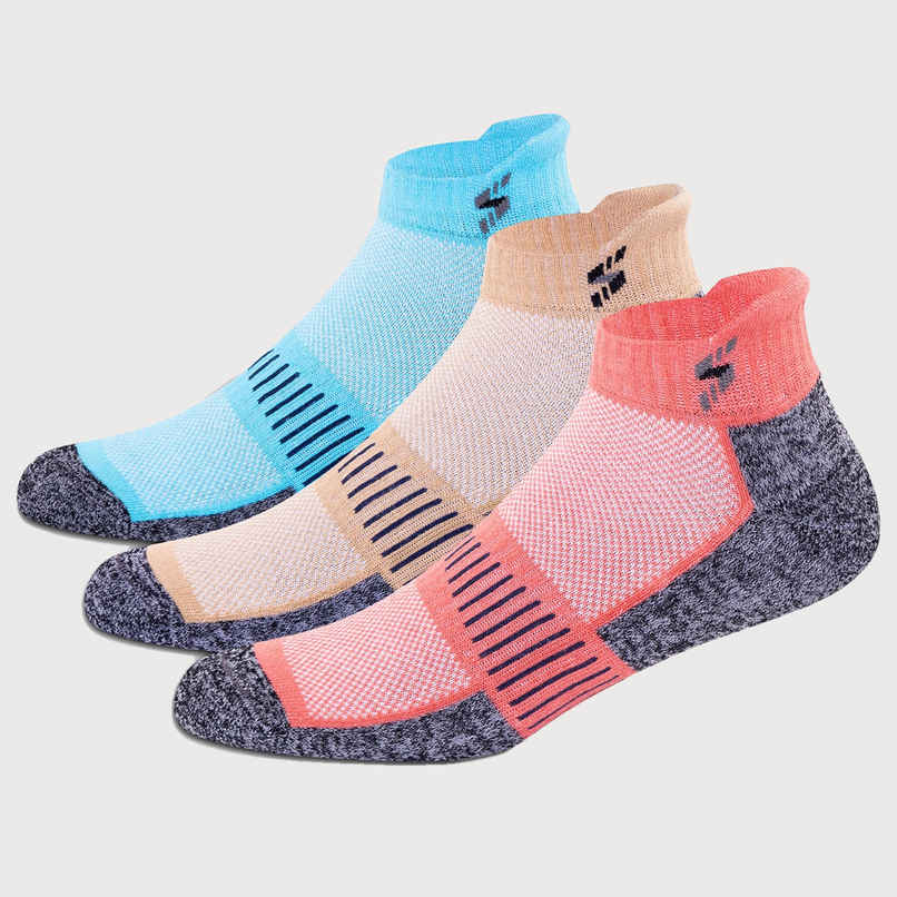 Supersox Women's Combed Cotton Ankle Socks | Multicolour - Free Size Supersox Women's Combed Cotton Ankle Socks | Multicolour - Free Size