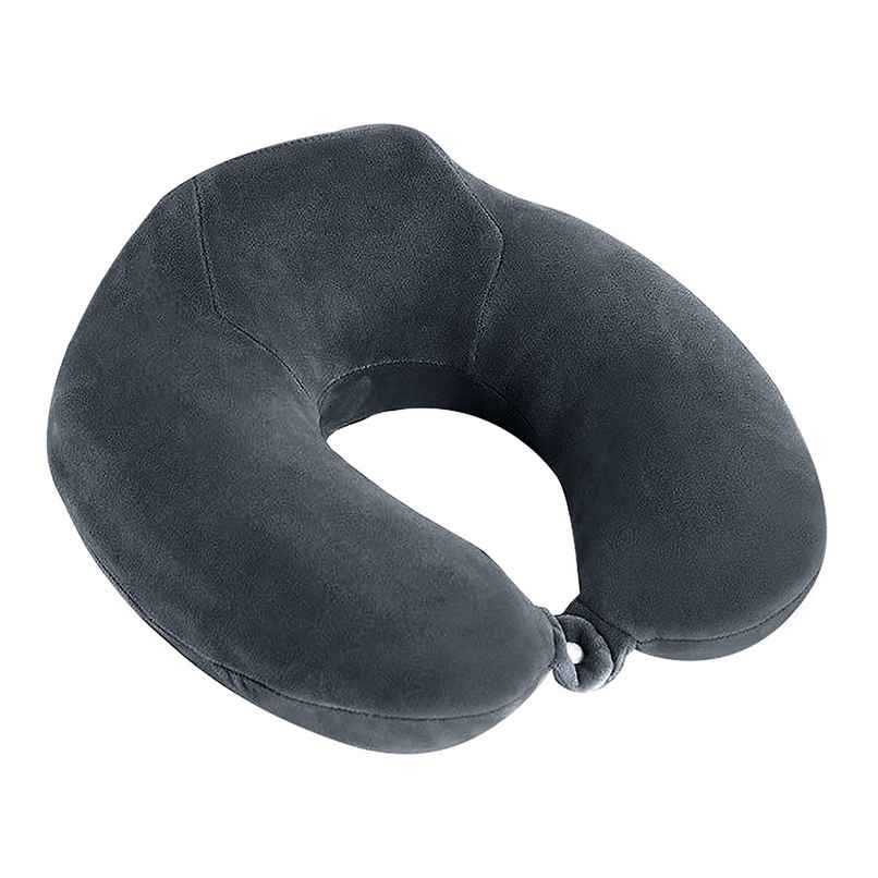 Billebon Unisex Velvet Neck Pillow | Grey