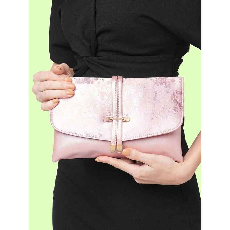 Lavie Women's Chirpy Envelope Clutch | Small | Light Pink Lavie Women's Chirpy Envelope Clutch | Small | Light Pink
