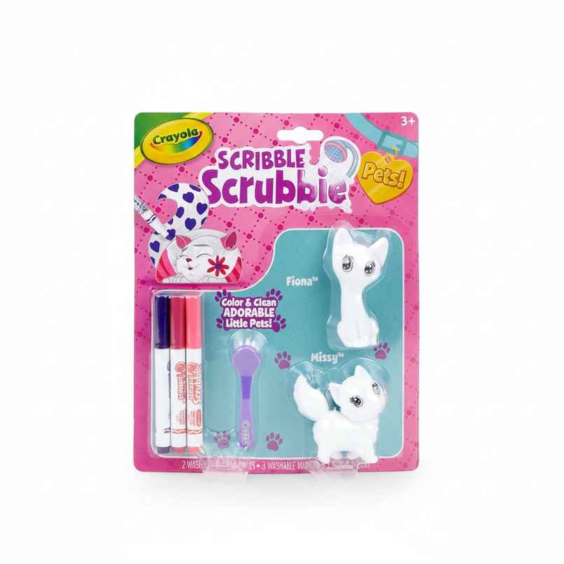 Crayola Scribble Scrubbie Pets, Cats, Kids Toys, Gift for Girls & Boys, Age 3, 4, 5, 6