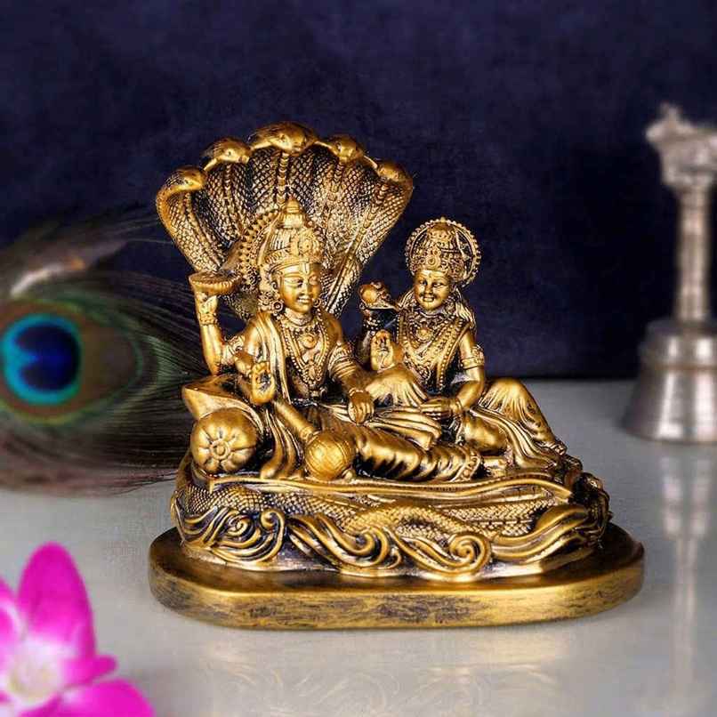 Lord Vishnu & Goddess Lakshmi on Sheshnag Idol | Satvik