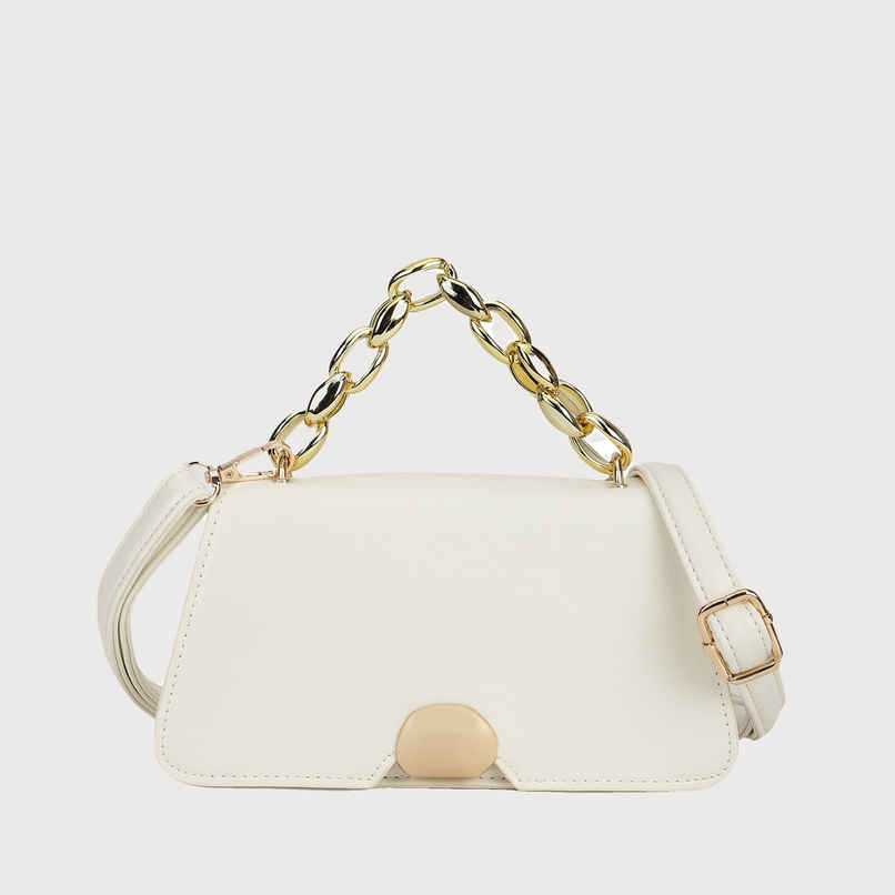 Fastrack Women's Croc Textured Sling Bag | White Fastrack Women's Croc Textured Sling Bag | White