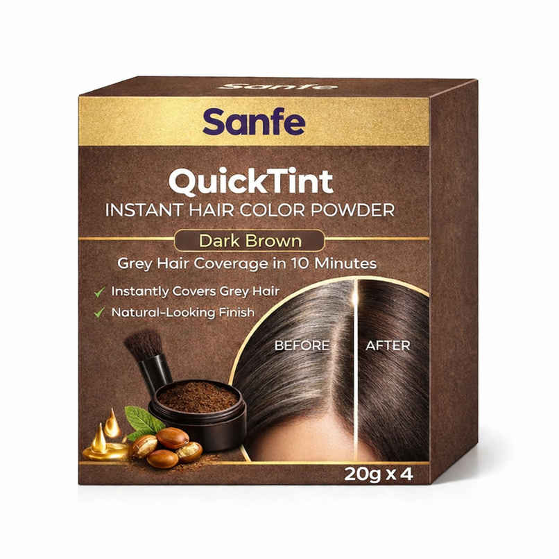Sanfe QuickTint Instant Hair Color Powder For Grey Coverage Sanfe QuickTint Instant Hair Color Powder For Grey Coverage