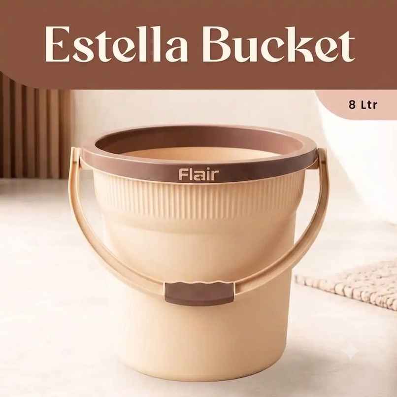 Flair Estella Home Bucket | 8 L | Beige Flair Estella Home Bucket | 8 L | Beige
