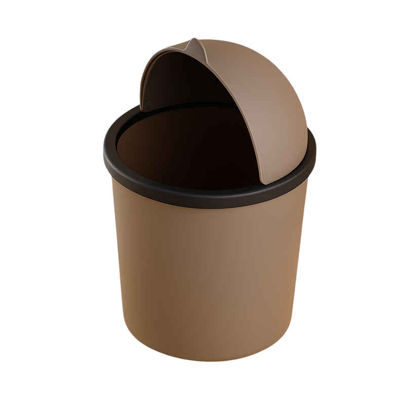 Kuber Industries Table Dustbin | Plastic Swinging Lid Waste Bin | Desktop Trash Can | Coffee