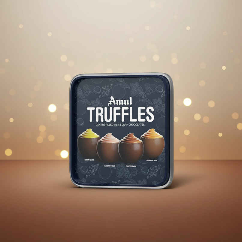 Amul Truffles Centre Filled Milk & Dark Chocolates Tub