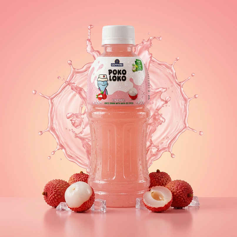 Sapphire Poko Loko Lychee Nata Drink