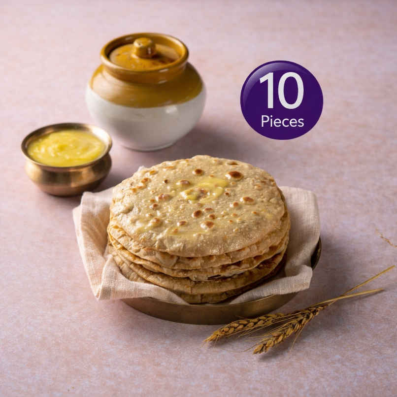 Wheat Chapati - Pack of 10 Wheat Chapati - Pack of 10