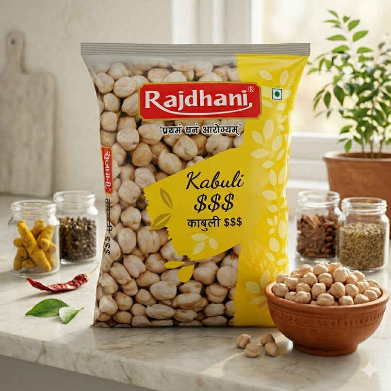 Rajdhani Unpolished Kabuli Chana | Big Size