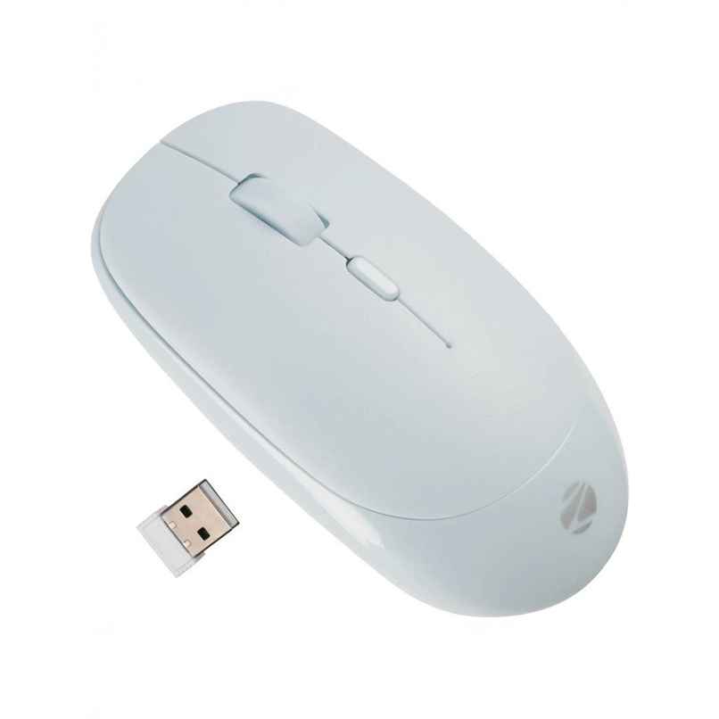 Zebronics Leopard Wireless Mouse, 2.4GHz, 1600 DPI, Silent Click, Mac, Laptop, Computer - Blue