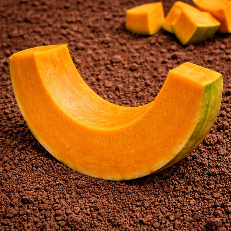 Organically Grown Sweet Pumpkin Portion