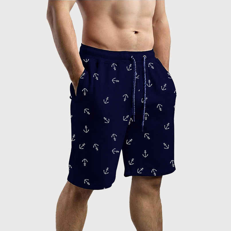 Gcyx Men s Shorts Aop Printed | Cotton Poly Mix Blend for Comfortable Wear | Shorts Navy Aop | L Gcyx Men s Shorts Aop Printed | Cotton Poly Mix Blend for Comfortable Wear | Shorts Navy Aop | L