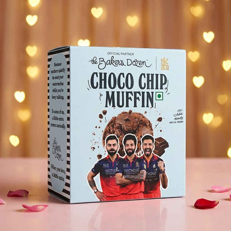 The Baker's Dozen Chocochip Muffin | Veg/Eggless Cake | Cup Cake | Tiffin Cake | Chocolate Muffin