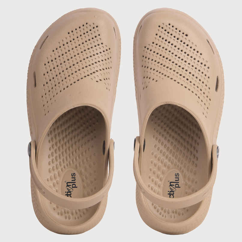 Action Women's Ontc-17 Ultra Lightweight Clogs | Trendy Colors | Air Pass Upper | Beige - UK 8