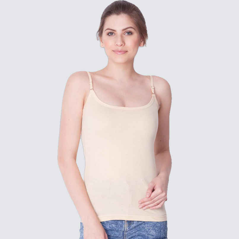 Dollar Missy Women's Combed Cotton Camisole | Pack Of 2 | Skin | M
