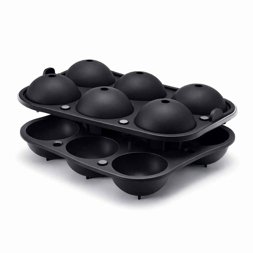 Daluci Ice Ball Mould Round Ice Cube Tray | Black Daluci Ice Ball Mould Round Ice Cube Tray | Black