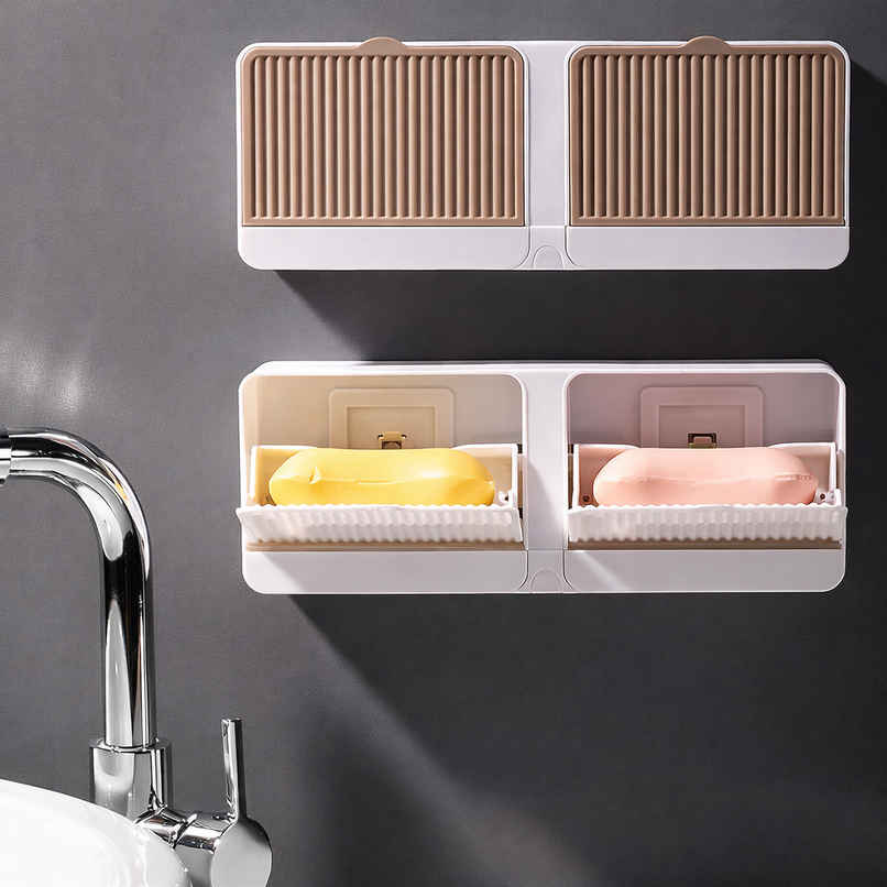 Zedak Double Bar Bathroom Soap Case | Holder | Beige Zedak Double Bar Bathroom Soap Case | Holder | Beige