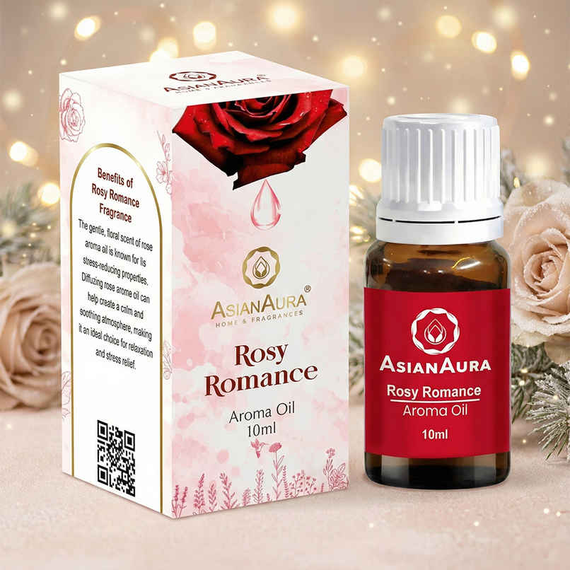 Asian Aura Diffuser Aroma Oils For Home Fragrance 10 ml Rosy Romance