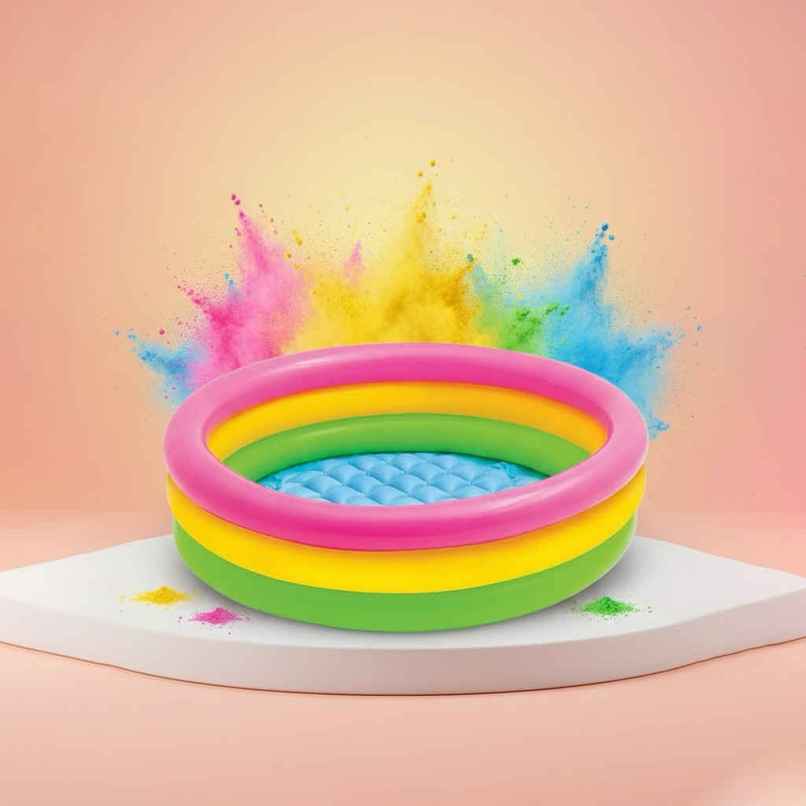 Toyshine Intex 3 Feet Kids Pool | Colorful Fun for Ages 2-5