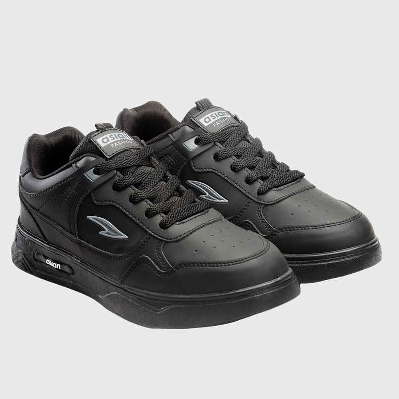 Asian Boston-01 Men Sneakers | Black | Size-8
