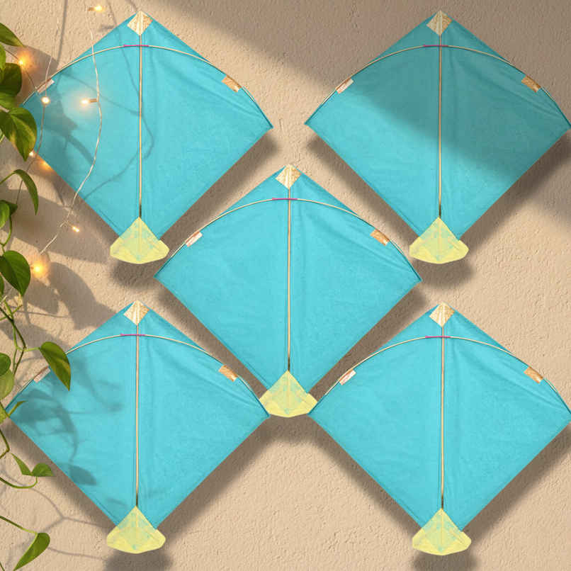 Paper Kite | Sky Blue | Pack of 5 | Patang | Tomuncle Paper Kite | Sky Blue | Pack of 5 | Patang | Tomuncle