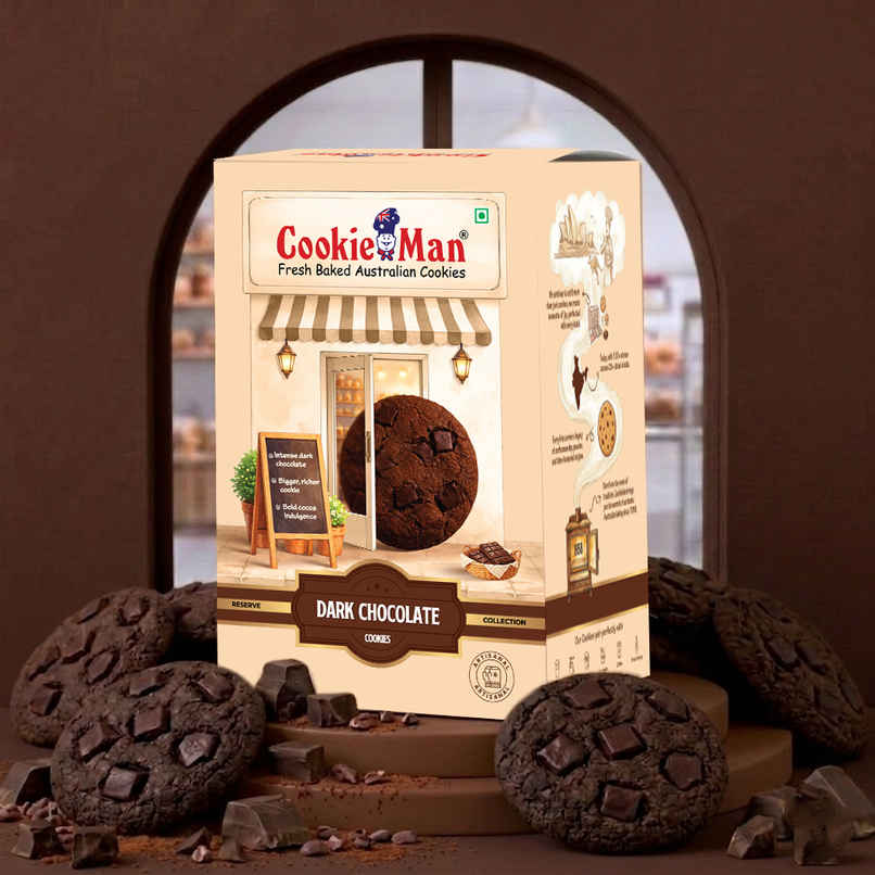 CookieMan Premium Dark Chocolate Cookies Biscuits CookieMan Premium Dark Chocolate Cookies Biscuits