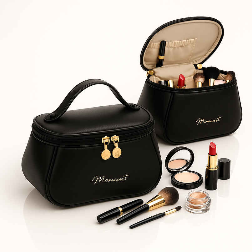 Zedak Luxury Makeup Storage Travel Bag | Black Zedak Luxury Makeup Storage Travel Bag | Black