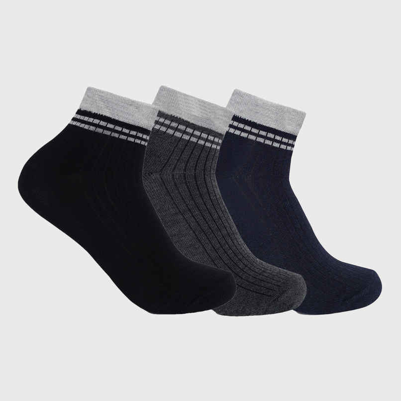 Beyond Unisex Combed Cotton Ankle Length Socks | Assorted - Free Size