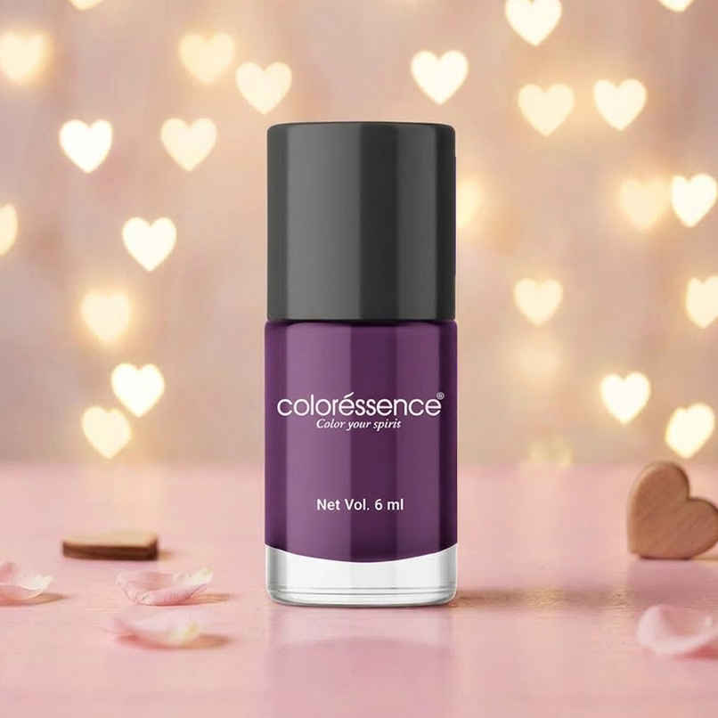 Coloressence Cute Coats Long Lasting Nail Paint, Chip Resistant, Quick Dry, 1 Swipe |Sparkling Wine