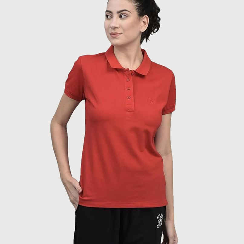 Dollar Women Polo T-shirt - Red | Premium Cotton | S Dollar Women Polo T-shirt - Red | Premium Cotton | S