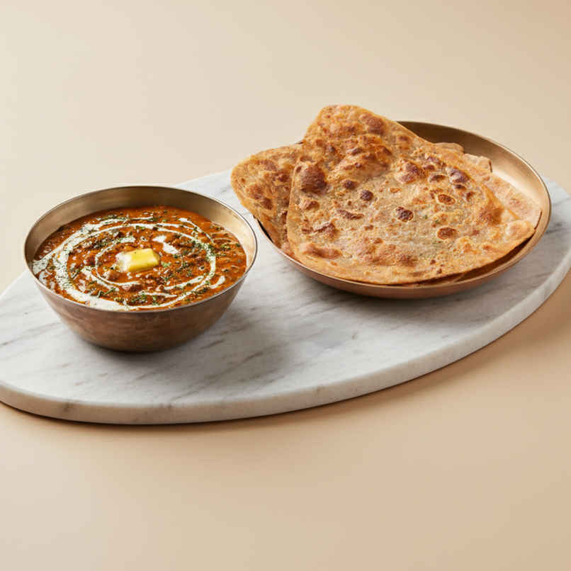 Tawa Plain Paratha (2 pcs) + Dal Makhani