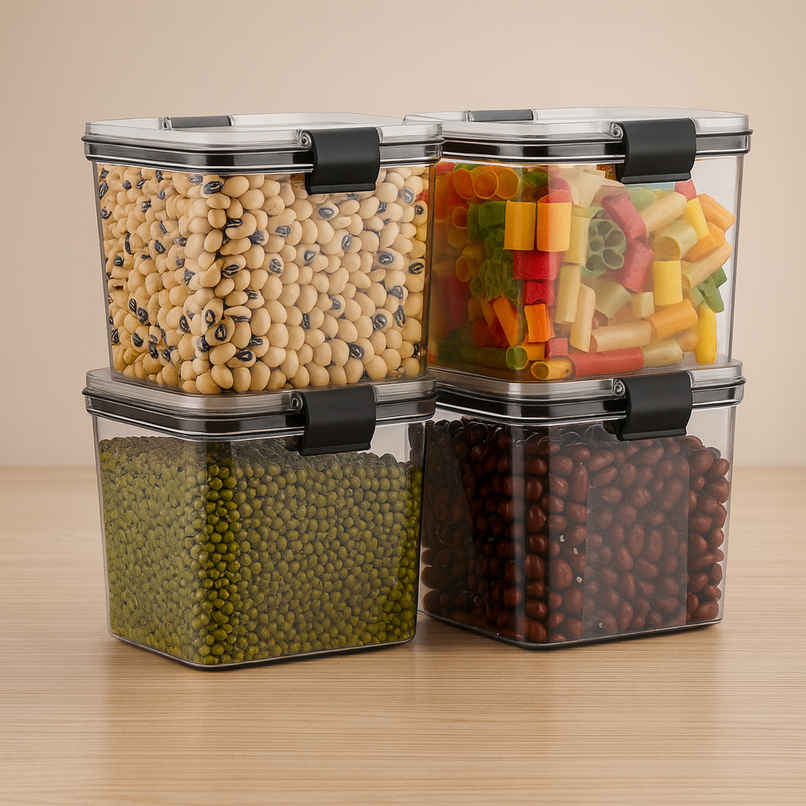 Zedak Plastic AirTight Container Set | 700 ml - 1 set (4 pcs) Zedak Plastic AirTight Container Set | 700 ml - 1 set (4 pcs)