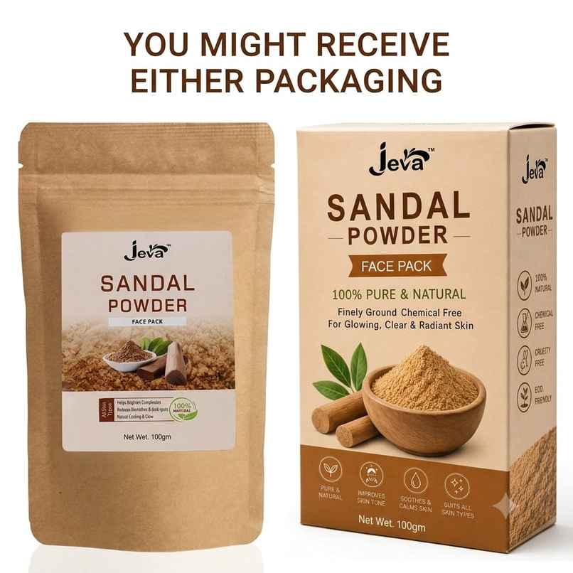 Jeva Sandalwood Powder Face Pack | Skin Brightening & Glow Enhancement Jeva Sandalwood Powder Face Pack | Skin Brightening & Glow Enhancement