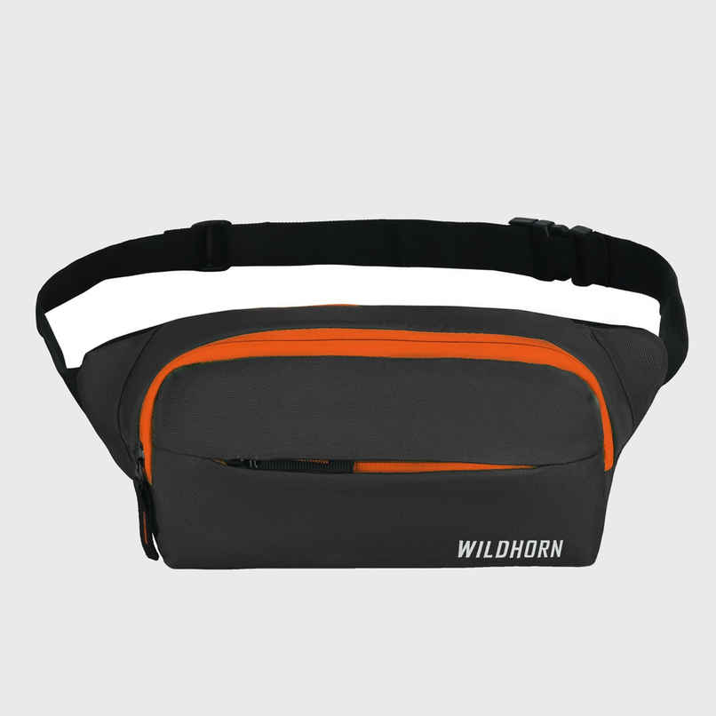 Wildhorn Unisex Polyester 2 L Waist Bag | Black - Free Size