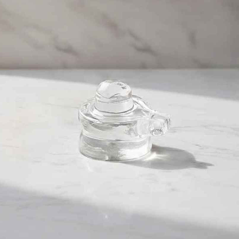 Pure Spatika Shivling | 2.5 Cm | Crystal Shiva Lingam for Pooja | Svasti