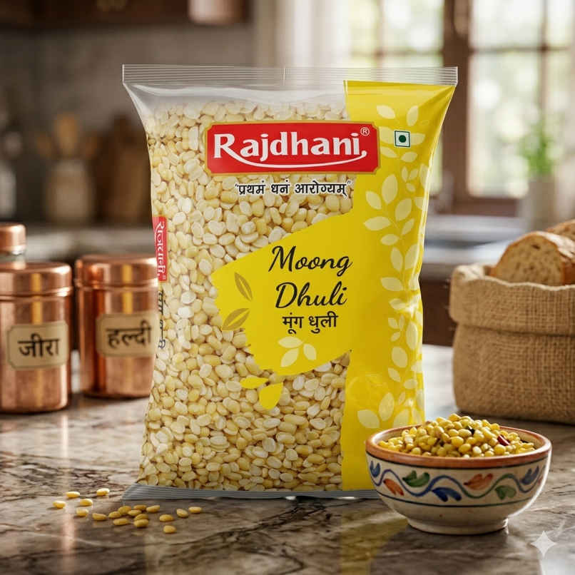 Rajdhani Unpolished Yellow Moong Dal /Dhuli