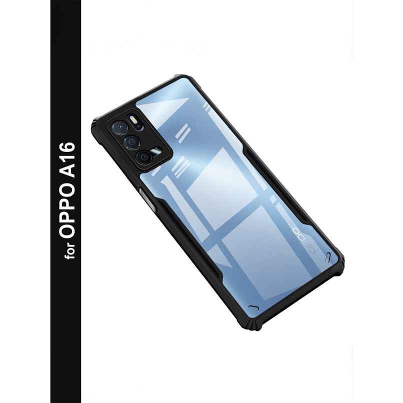 Zapcase Back Cover for Oppo A16 | Matte-Black