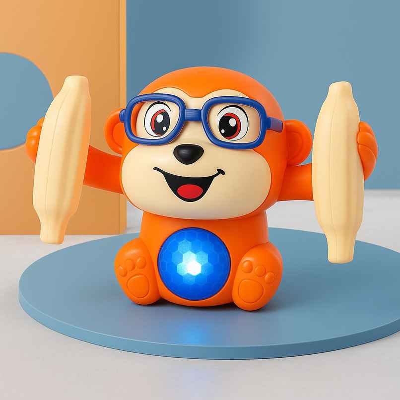 Kidsmate Dancing Monkey Toy for Kids | Orange Kidsmate Dancing Monkey Toy for Kids | Orange
