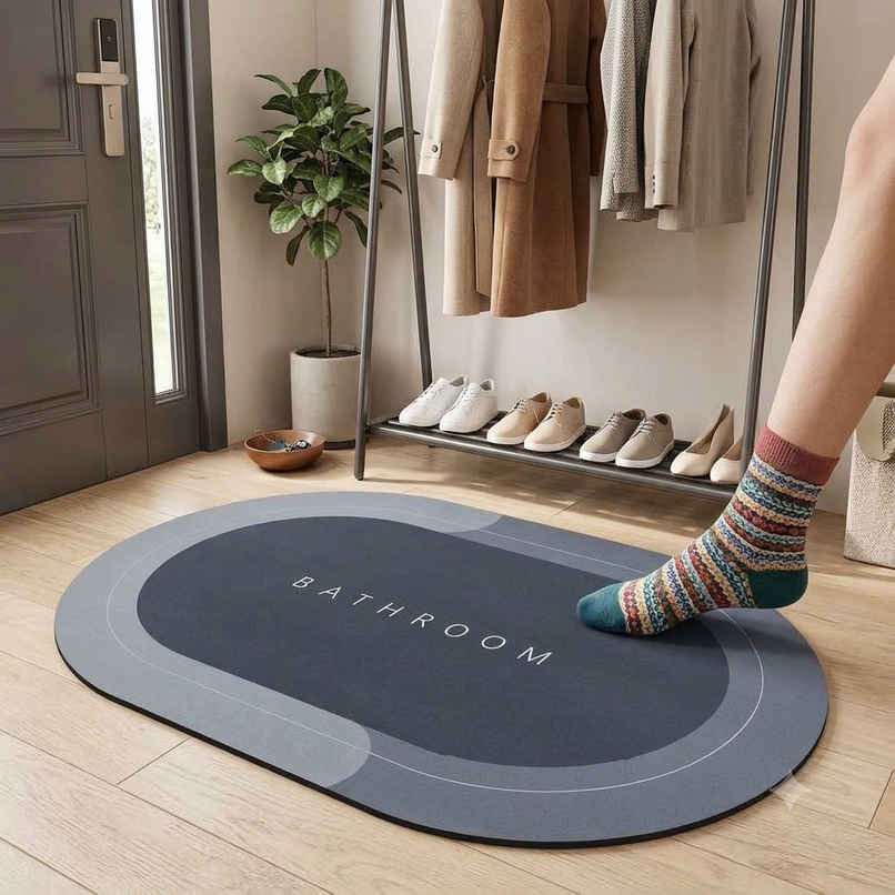 Daluci Rubber Bathroom Mat For Non-Slip Safety and Comfort|Multicolour Daluci Rubber Bathroom Mat For Non-Slip Safety and Comfort|Multicolour