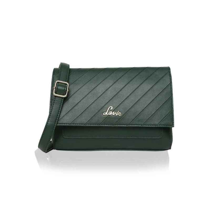 Lavie Women's Becca Polyester Sling Bag | Small | Dark Green