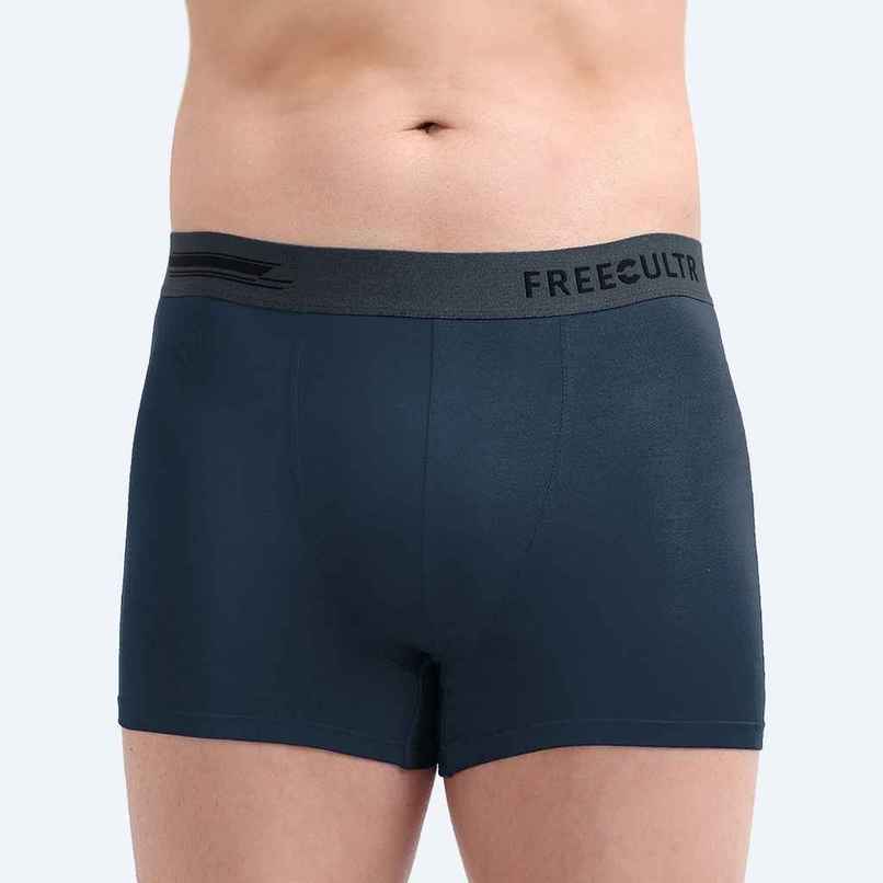 Freecultr Men's Underwear Micromodal Airsoft Trunk - Pack of 1 Prussian Blue - XXL