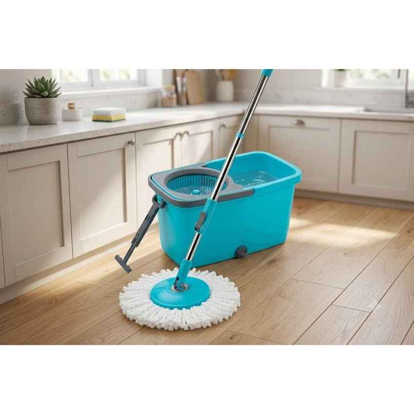 Proclean Prestige Bucket Mop | With Telescopic Rod - 19-22 mm | With 2 Microfiber Mop Proclean Prestige Bucket Mop | With Telescopic Rod - 19-22 mm | With 2 Microfiber Mop