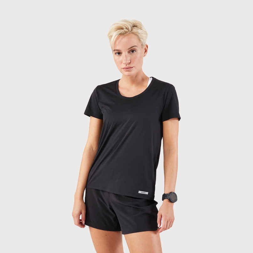 Kalenji B Kalenji Women's Running T-shirt | Black | XL Kalenji B Kalenji Women's Running T-shirt | Black | XL