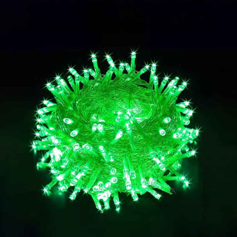 Desidiya Rice String Lights | Green | Fresh & Vibrant Lighting For Outdoor & Indoor Decor | 12 m