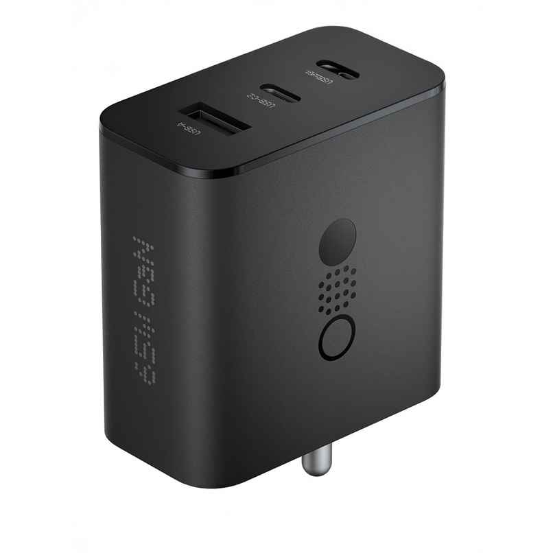 Ailkin 65W GaN Fast Charger| Triple Port Adapter for Nothing Phone| Black