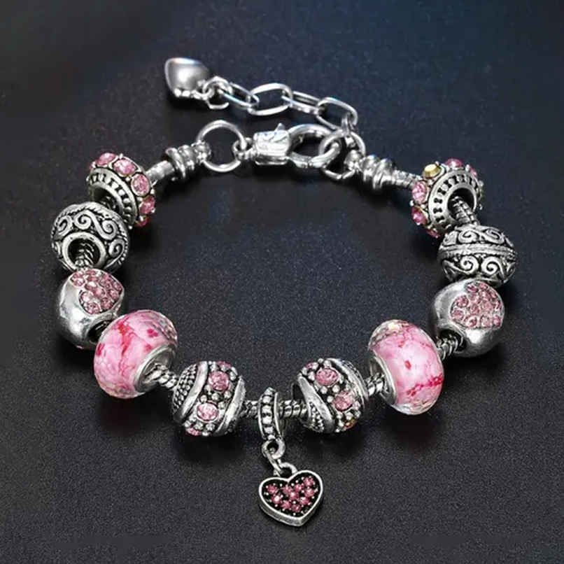 YouBella Jewellery Girls/Women's Silver Plated Stylish Latest Crystal Bracelet Bangle Jewellery