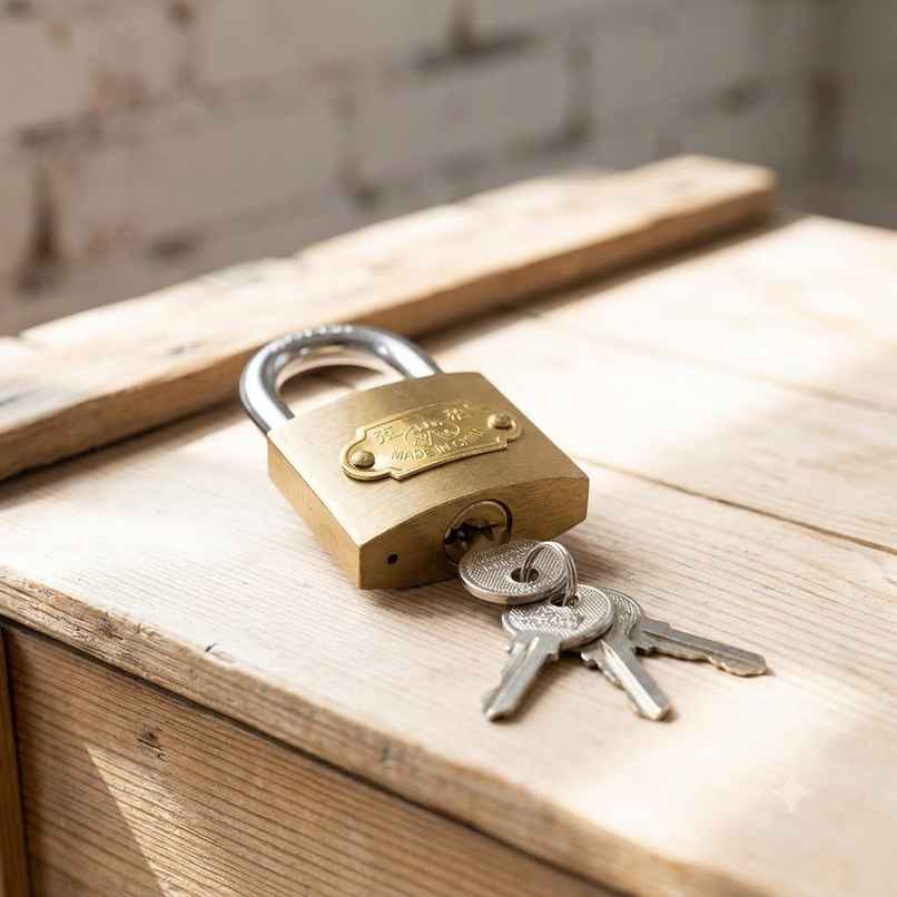 Soham Housewares Pad Lock | 38 mm | Gold Soham Housewares Pad Lock | 38 mm | Gold
