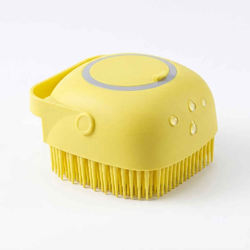 Bronson Professional Silicone Shower Scrubber Exfoliating Bath Brush With Soap Dispenser | Mix Color